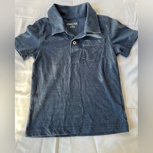 Cherokee Boys Collar Short Sleeve Tee Blue/Gray